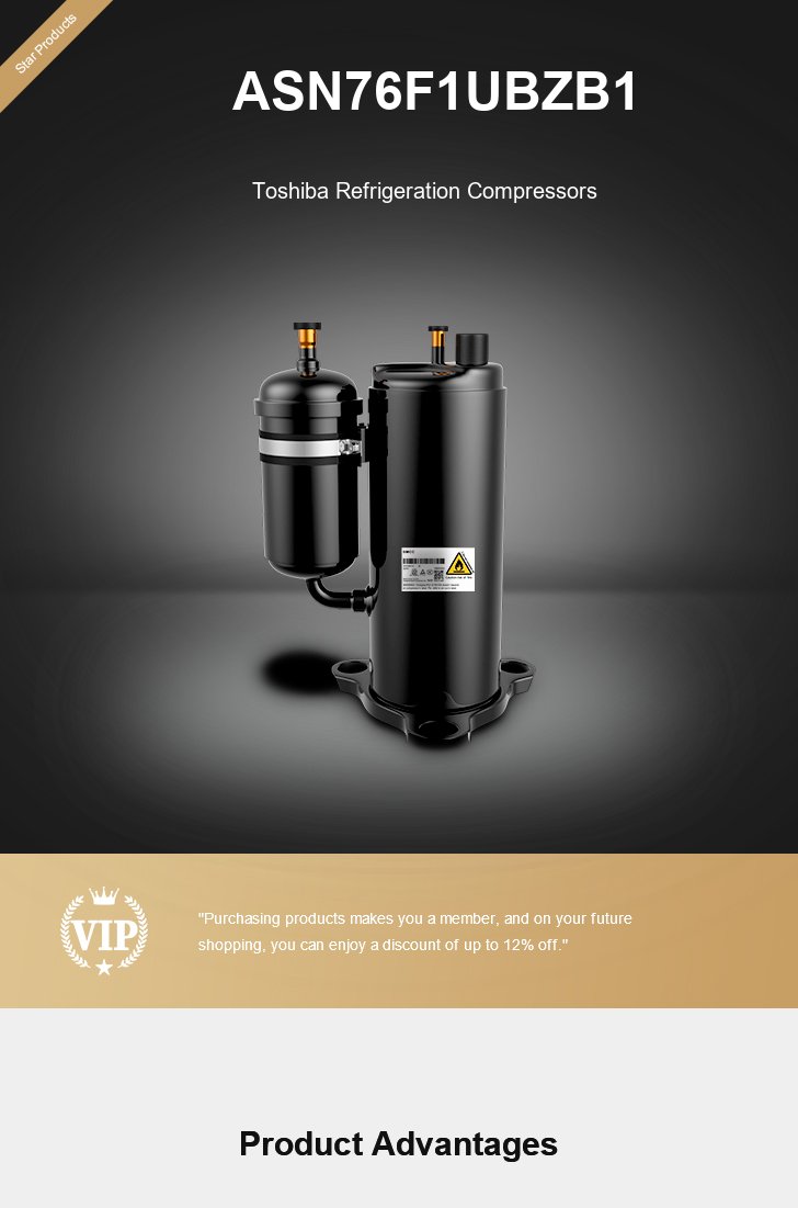 Toshiba Compressor ASN76F1UBZB1, technical parameters pdf, structure diagram